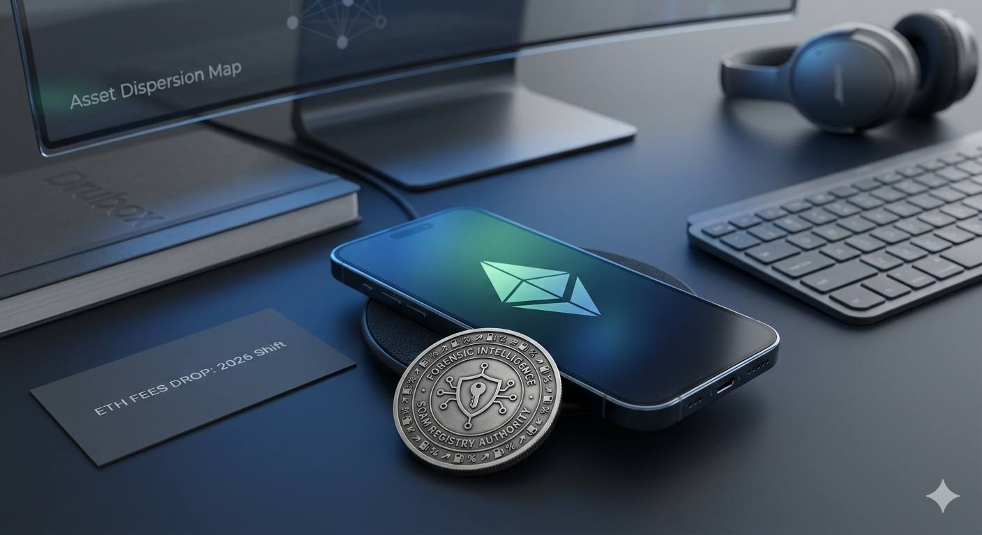 Ethereum Fees Drop: Forensic Intelligence Analysis of Network Compression and Fraud Behavior Shifts 3 Forensic analysis chart showing Ethereum fees drop and transaction routing shifts