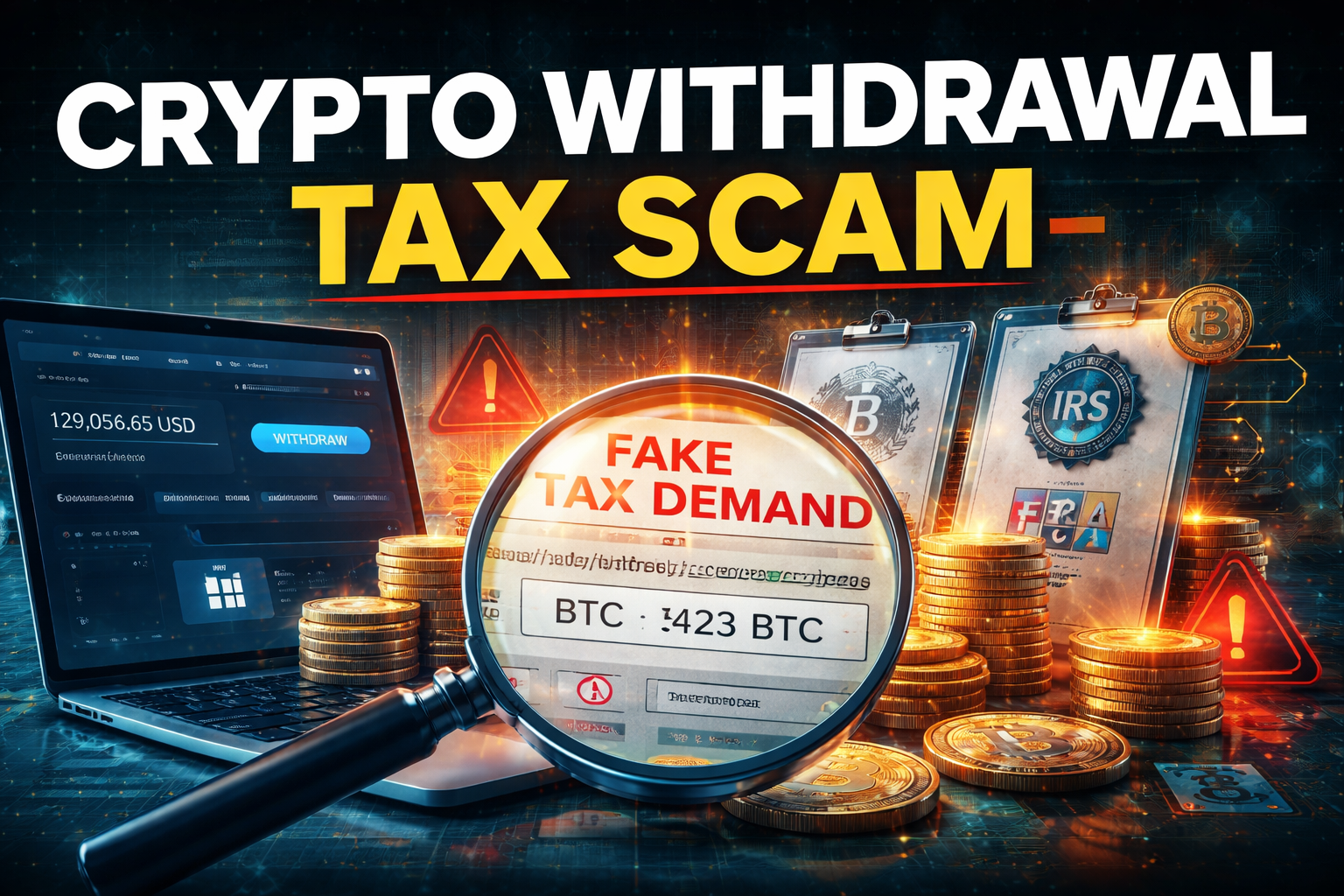 crypto withdrawal tax scam forensic breakdown of fake tax demand