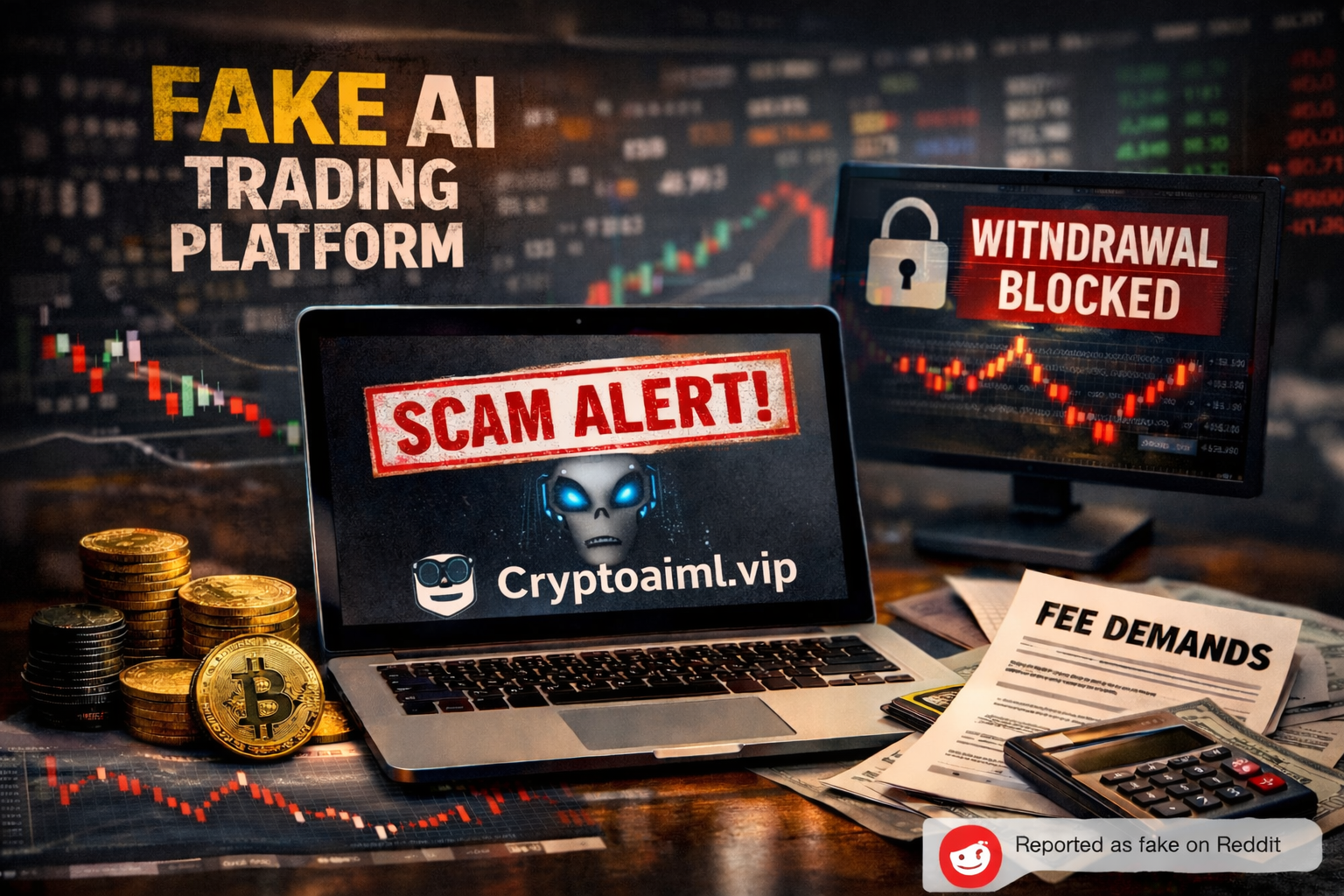 Cryptoaiml.vip Scam: Warning on VIP AI Trading Fraud 2 Forensic blockchain tracing diagram exposing the VIP grooming and extortion mechanics of the cryptoaiml.vip scam