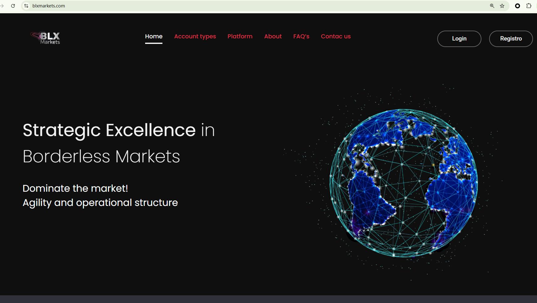 Forensic network diagram mapping BLX Markets withdrawal freezes and unverified transaction routing.