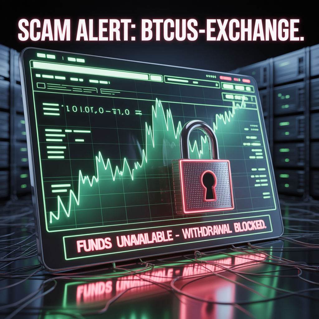 Forensic flow diagram outlining the temporary shadow domain architecture and withdrawal freeze mechanics deployed in the btcus-exchange scam.