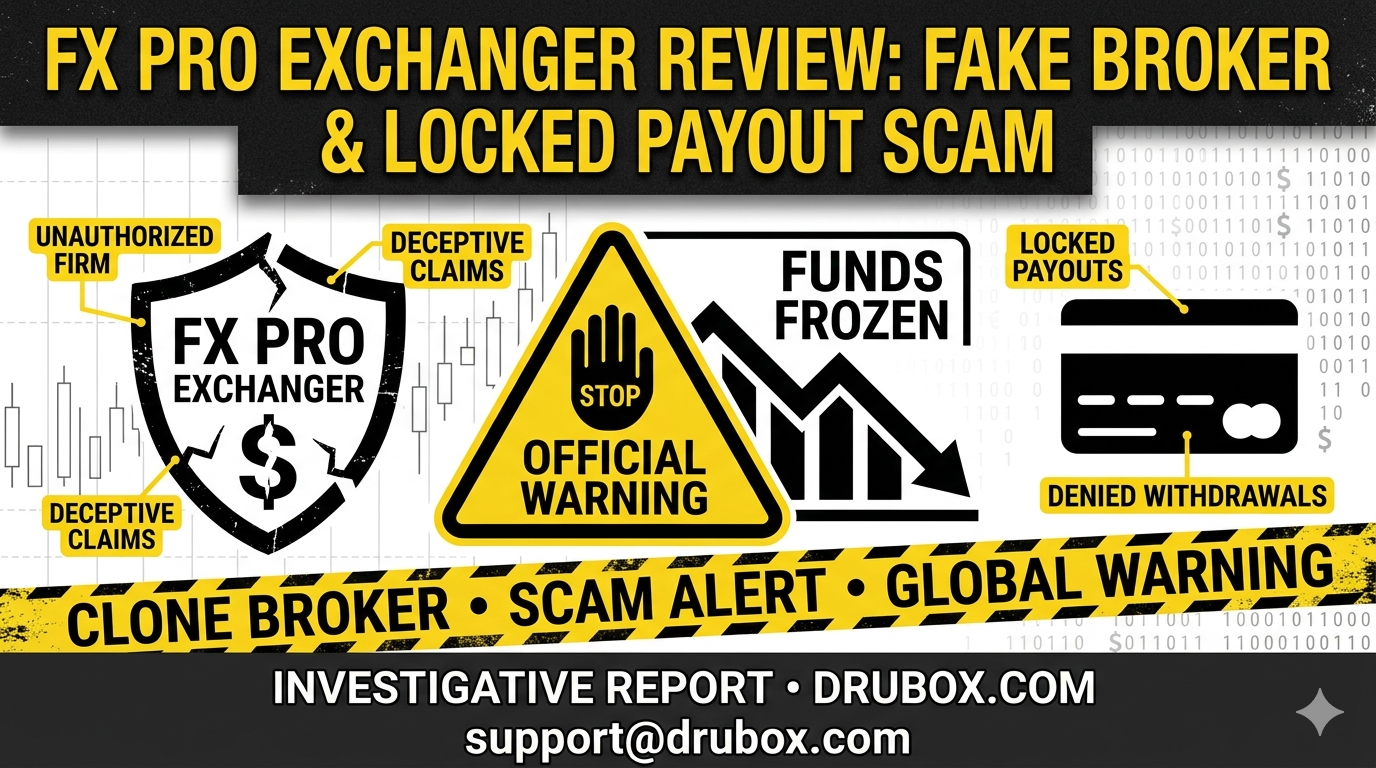 A forensic investigation into the FX Pro Exchanger clone broker, showing how its lookalike branding terminal locks user account withdrawals.