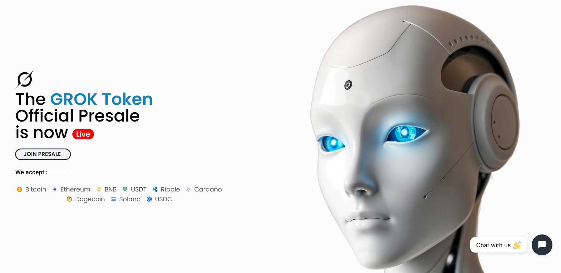 A visual representation of Grok44b using deceptive AI branding tactics to mimic legitimate technology while operating as a fraudulent broker.