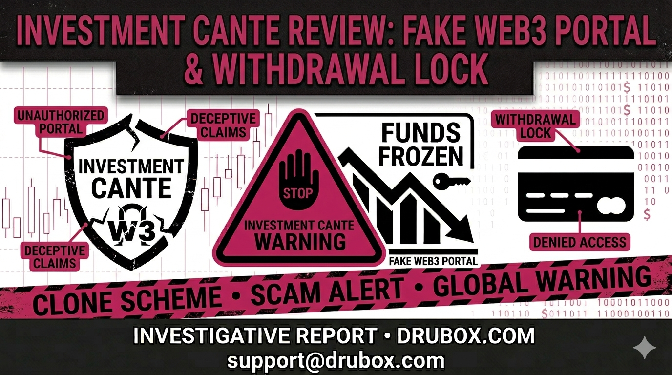A forensic investigation into the Investment Cante scam broker, exposing how its mobile web application script locks user accounts behind fake verification codes.
