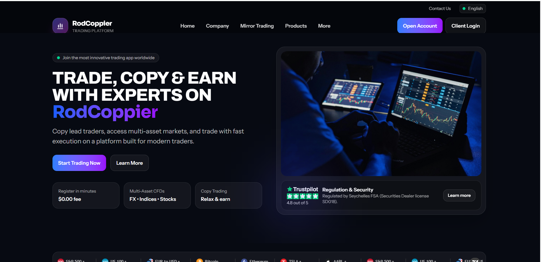A forensic investigation into the Rod Coppier clone broker scam, revealing how fake personal account managers steal cryptocurrency.